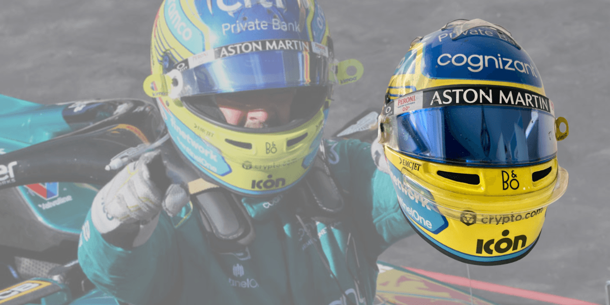 Fernando Alonso – Aston Martin F1 Helmet 2023
