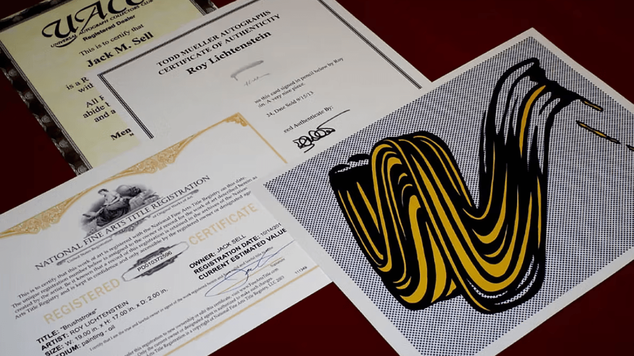 How to read the provenance and certificates of an artwork