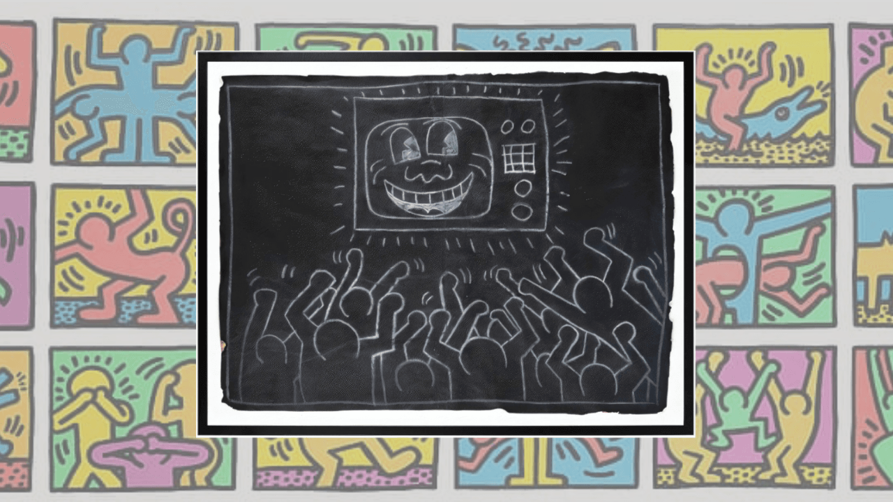 Keith Haring – Untitled (Subway Drawing), 1984